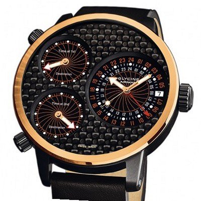 Glycine Airman Airman 7 DLX Golden Rim