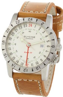Glycine Airman Base 22 White Dial on Strap