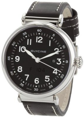 Glycine Airman F-104 Automatic Black Dial on Strap
