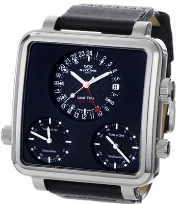 Glycine Airman Plaza Mayor Black Dial on Strap