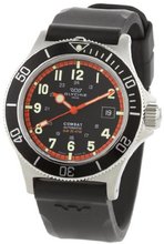 Glycine Combat Sub Automatic Black Dial on Rubber Strap