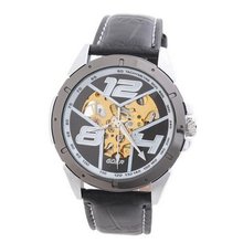 Goer Fashion  Military Hand-winding Mechanical Analog Wrist Black