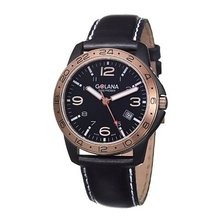 Golana Swiss AE320-1 Aero Steel Leather Two Time Zone
