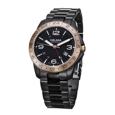 Golana Swiss AE320-2 Aero Stainless Steel Two Time Zone