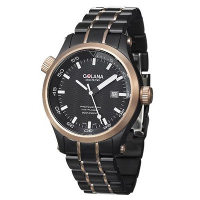 Golana Swiss AQ120-2 Aqua Stainless Steel Divers