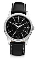 Golana Advanced Automatic with Black Dial Analogue Display and Black Leather Strap AD400-1