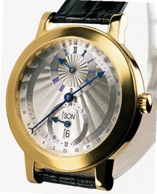 Goldpfeil Genève Lederer Bernard Lederer Double Time Zone