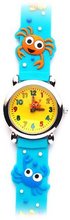 Crabby and Pals (Marine Green Band) Gone Bananas Analog Kids' Waterproof with Animated Crab Second Hand - 3 ATM Water Resistant