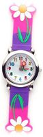 Daisy (Magenta Band) - Gone Bananas Analog Girls' Waterproof with Animated Daisy for Second Hand - 3 ATM Water Resistant