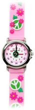 Flower Power (Light Pink Band) - Gone Bananas Analog Girls' with Animated Peace Sign for Second Hand