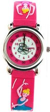 Gone Bananas - Ballerina Dancer Analog Girls' Waterproof with Animated Ballet Shoe Second Hand and Hot Pink Band - Water and Pool Resistant to 99 Feet