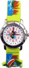 Gone Bananas - Reel 'em In Analog Kids' with Animated Rainbow Trout Second Hand and Neon Green Band - Time Teacher