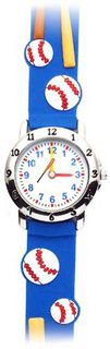 Home Run Kid (Blue Band) - Gone Bananas Analog Kids' Waterproof with Animated Baseball Bat Second Hand - 3 ATM Water Resistant
