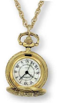 Gotham Antique Design Gold-Tone Quartz Fashion Pendant # GWC14119G