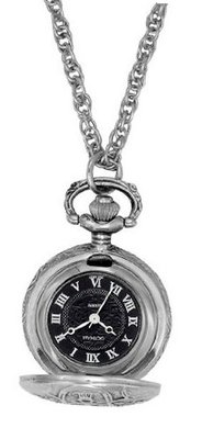 Gotham Antique Design Silver-Tone Quartz Fashion Pendant # GWC14119SB