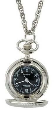 Gotham Antique Design Silver-Tone Quartz Fashion Pendant # GWC14120SB