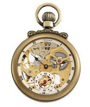 Gotham Antique Gold-Tone Mechanical Pocket with Built-in Stand # GWC14068G