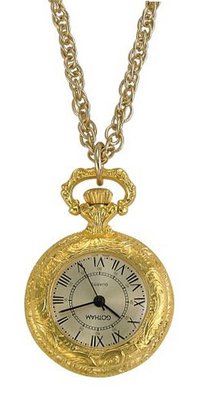 Gotham Antique Style Gold-Tone Quartz Fashion Pendant # GWC14331GC