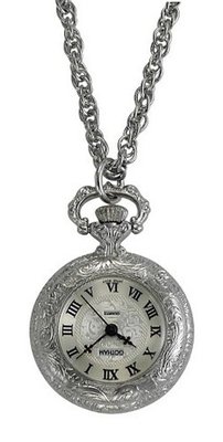 Gotham Antique Style Silver-Tone Quartz Fashion Pendant # GWC14332S