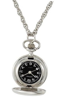 Gotham Satin Finish Silver-Tone Quartz Fashion Pendant # GWC14133SB