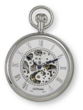 Gotham Silver-Tone Mechanical Pocket with Desktop Stand # GWC14034SR-ST