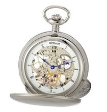 Gotham Silver-Tone Mechanical Pocket with Desktop Stand # GWC18801S-ST