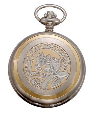 Gotham Two-Tone Swiss Quartz Date Movement Pocket # GWC14047A-HS