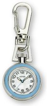 Gotham Unisex Silver-Tone Analog Quartz Keychain Clip Fob # GWC18107-6
