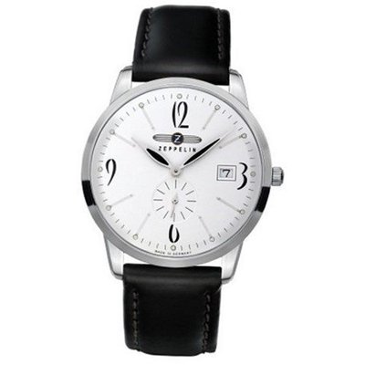 Graf Zeppelin Flatline White Dial Dress that is Just 7mm Thin! #7334-1