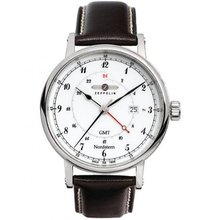 Graf Zeppelin Nordstern Series Swiss Quartz GMT with Coin-Edge Case 7546-1