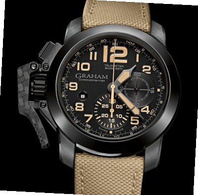Graham Chronofighter Chronofighter Oversize Black Sahara