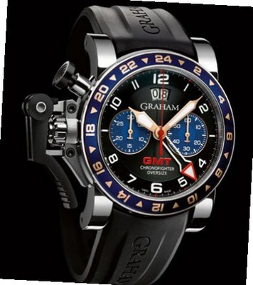 Graham Chronofighter Chronofighter Oversize GMT Steel Blue