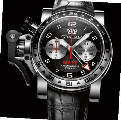 Graham Chronofighter Oversize Chronofighter Oversize GMT Steel Black