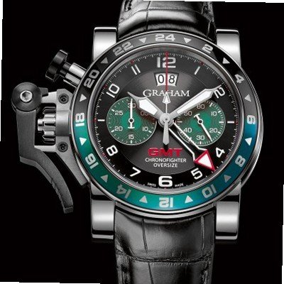 Graham Chronofighter Oversize Chronofighter Oversize GMT Steel Green