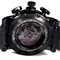 Graham Silverstone Stowe 28 Jewels Automatic Racing Chrono BLK/ORG Only 50 PCS Made
