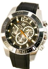 Great Timing GT Swiss Chrono 10 ATM Large Carbon Fiber Dial Black GTA9840-blk