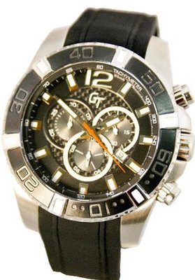 Great Timing GT Swiss Chrono 10 ATM Large Carbon Fiber Dial Black GTA9840-blk
