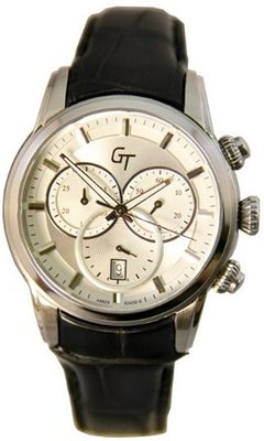 Great Timing GT Swiss Chrono 10ATM Black Strap GTA9829W-s-sil
