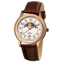 Grovana 1026.1563 Moonphase Brown Strap Rose Goldtone Moonphase