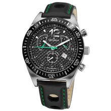 Grovana 1620.9575 Retrograde Black Retrograde Chronograph Dial Quartz