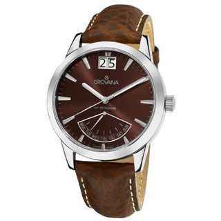 Grovana 1722.1536 Retrograde Day Retrograde Brown Dial