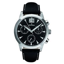 Grovana 1722.9537 Chronograph Black Chronograph Dial Quartz