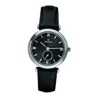 Grovana Quartz with Black Dial Analogue Display and Black Leather Strap 3276.1537