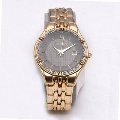 Gold with Diamonds Circular Analog Gold Band