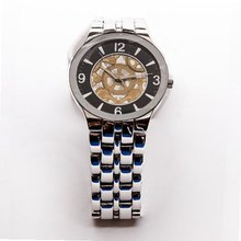 Silver Circular Nugget with Gold