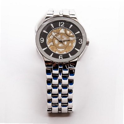 Silver Circular Nugget with Gold