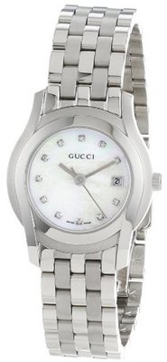Gucci YA055501 G-Class White MOP Dial 11 Diamonds