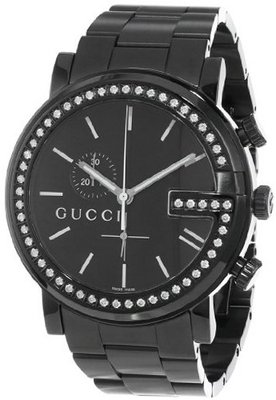 Gucci YA101340 G-Chrono Black PVD with Diamond Case