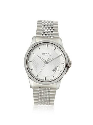 Gucci YA126417 Gucci Timeless Silver Diamond Pattern Dial
