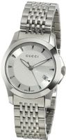 Gucci YA126501 G-Timeless Silver Dial Stainless-Steel Bracelet